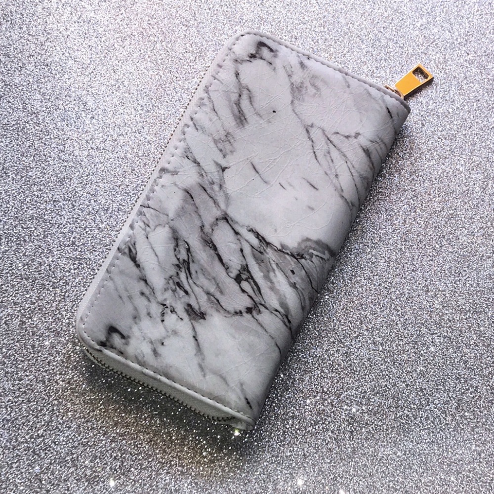 Brand new white marble wallet